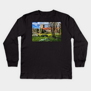 The Churchyard At Cookham Kids Long Sleeve T-Shirt